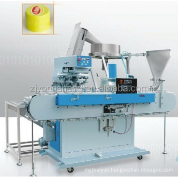 Hot sale plastic cap pad printing machine for printing logo on the surface of caps